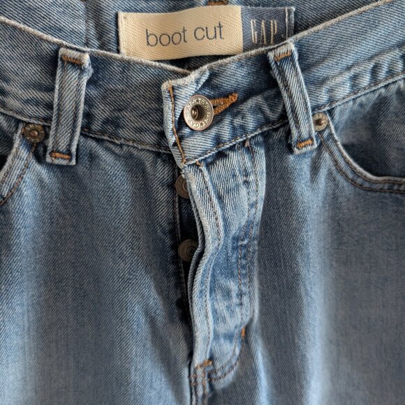 GAP 90’s Boot Cut Ankle Length Blue Jeans Size 4 Vintage Denim - Picture 4 of 7